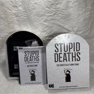 Stupid Deaths: The Frightfully Funny Board Game by University Games 2020 12 & Up